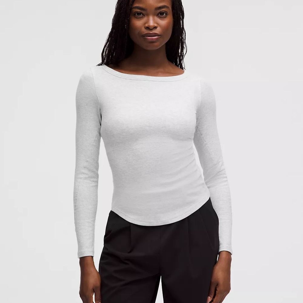 Lululemon Athletica Gray Long Sleeve Top